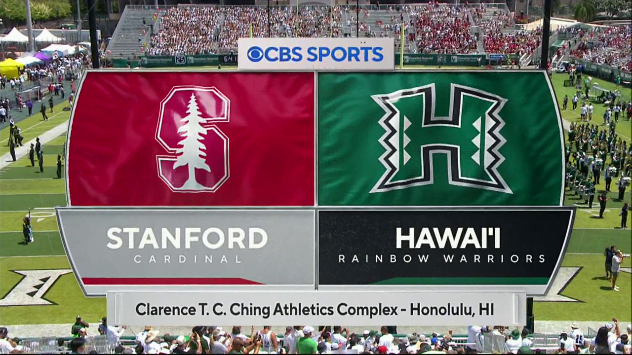 Stanford at Hawai'i Football 8/23/25